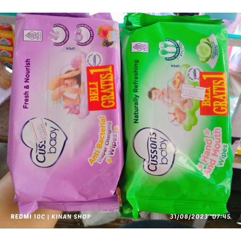 Tisu Basah Cussons