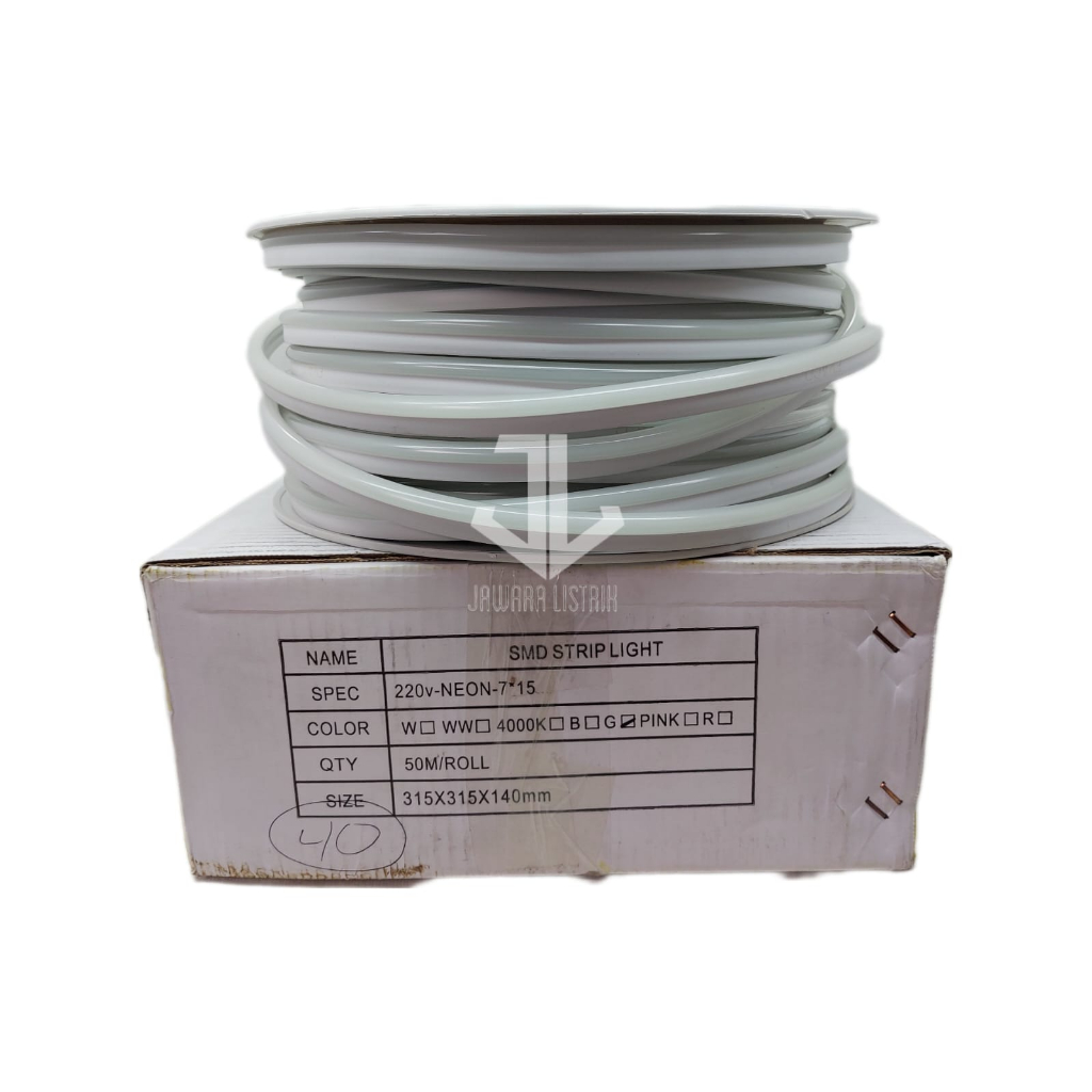 LAMPU LED NEON FLEKSIBEL SMD STRIPLIGHT  220 V METERAN HIJAU