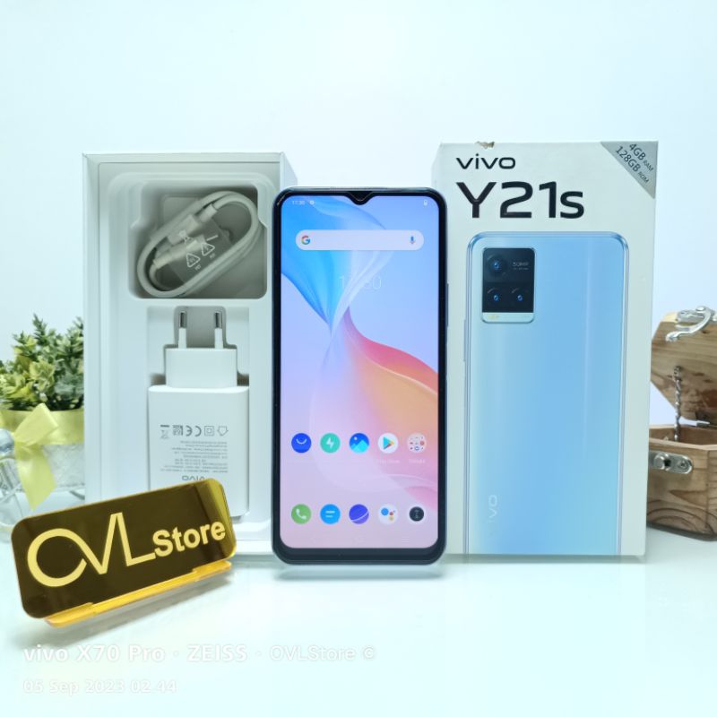HP VIVO Y21S 4/128 FULLSET RAM 4 ROM 128 GB BEKAS SECOND