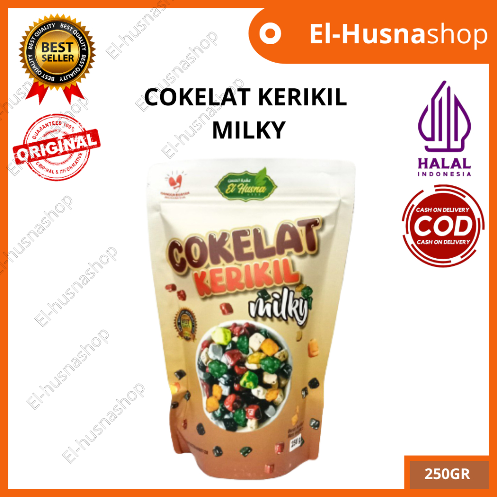 

Cokelat Kerikil Milky 250gr Coklat Batu Oleh Oleh Haji Umroh Arab Asli Original