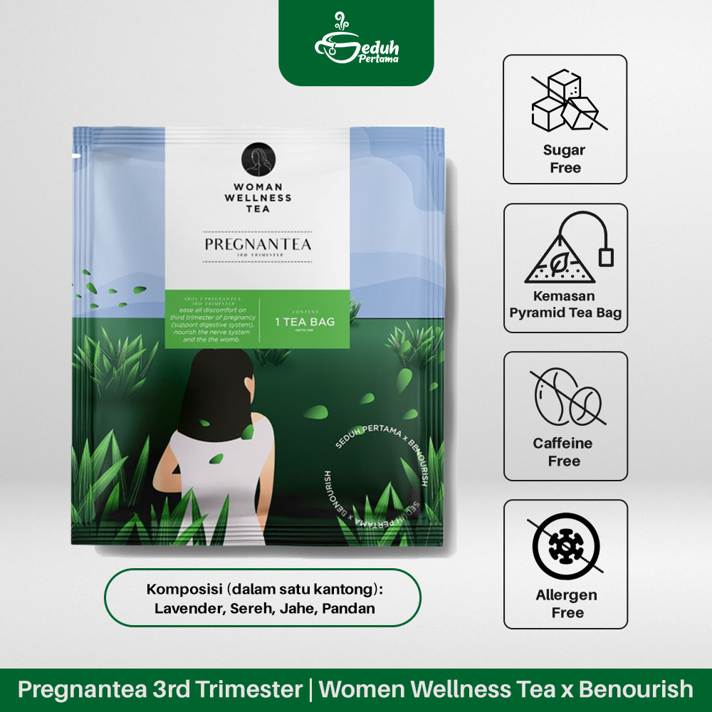 

Pregnantea 3rd Trimester | Women Wellness Tea X Benourish - Lavender, Sereh, Jahe, Pandan
