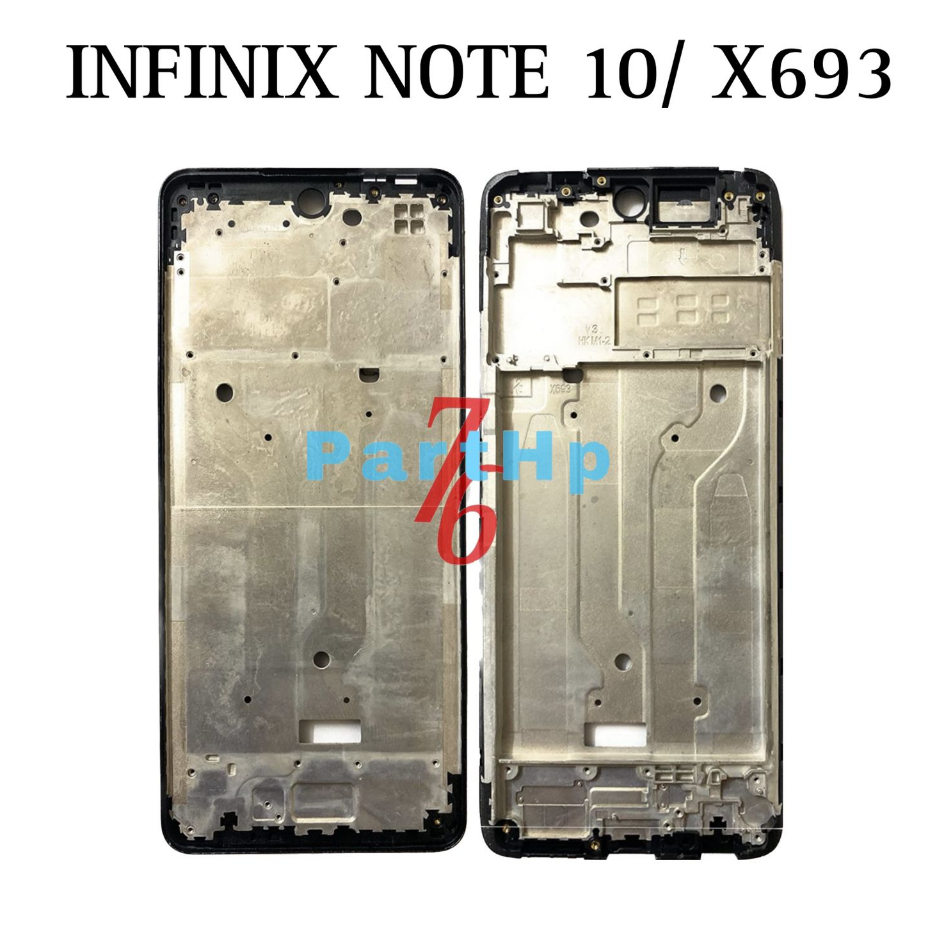 Frame Bezzel Tulang Tengah Infinix Note 10 / X693 - Bejel Bezel Dudukan LCD & Mesin