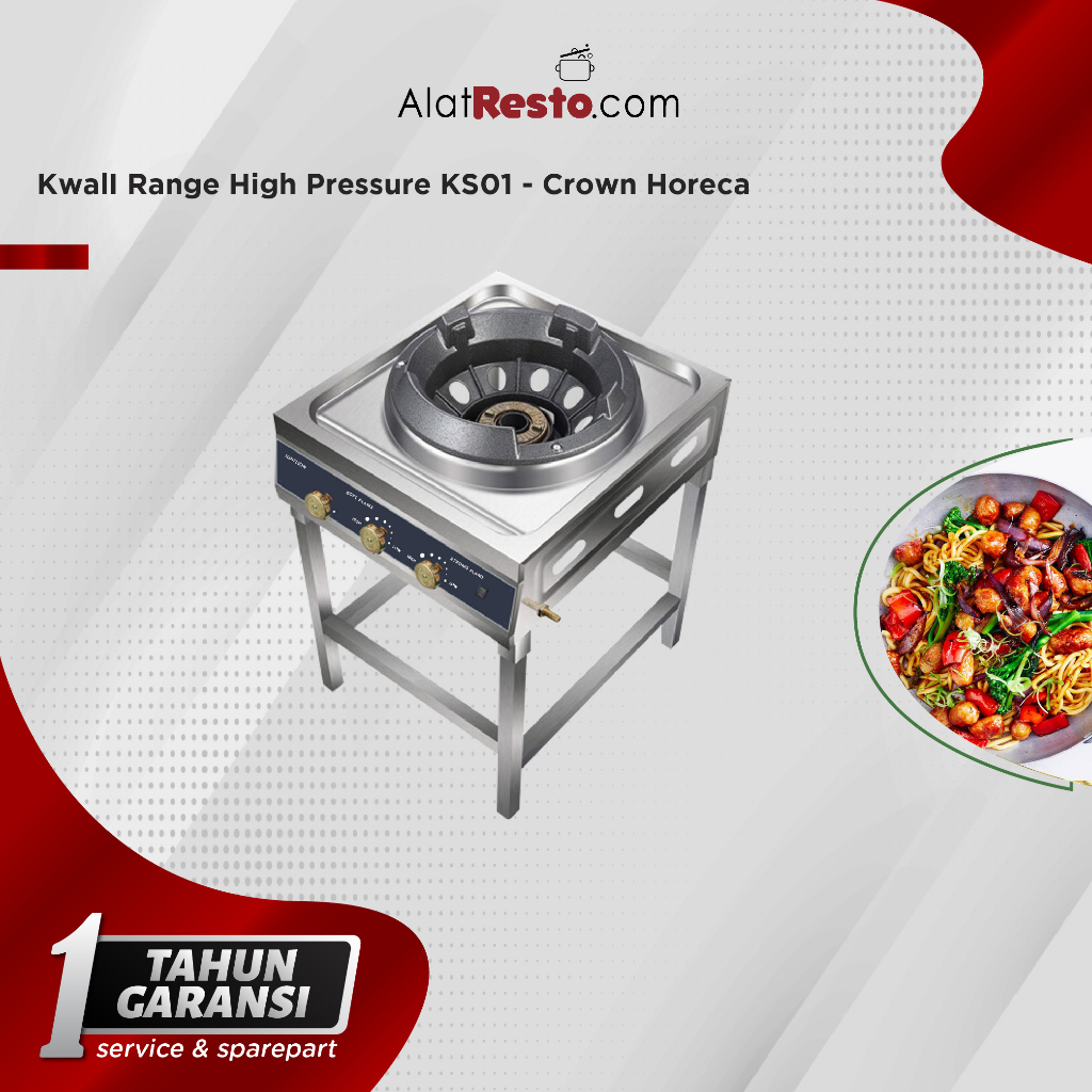 Kwali Range 1 Burner Kompor High Pressure KS-01- Crown Horeca