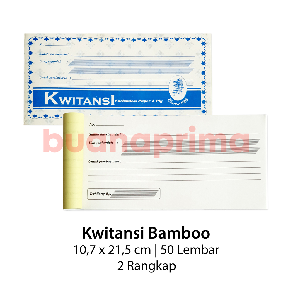 

Kwitansi Rangkap 2 Bamboo 2 ply Buku Kuitansi