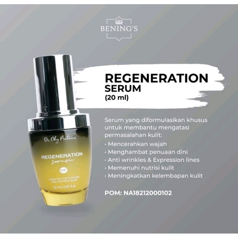 Bening Skin Regeneration Serum / Serum Scar / Serum Bopeng