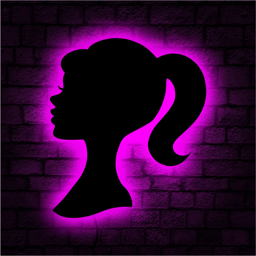 LAMPU TIDUR TEMA BARBIE // LAMPU TIDUR UNIK // LAMPU TIDUR CUSTOM NAMA // LAMPU TIDUR MURAH //LAMPU 