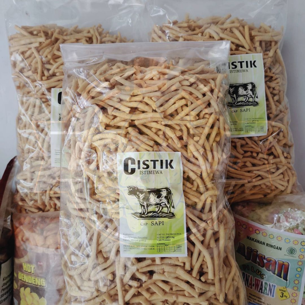 

[ 250gr ] Cistik Bawang Cap Sapi Premium / Stik Bawang Gurih Renyah / Camilan Snack Kiloan Murah