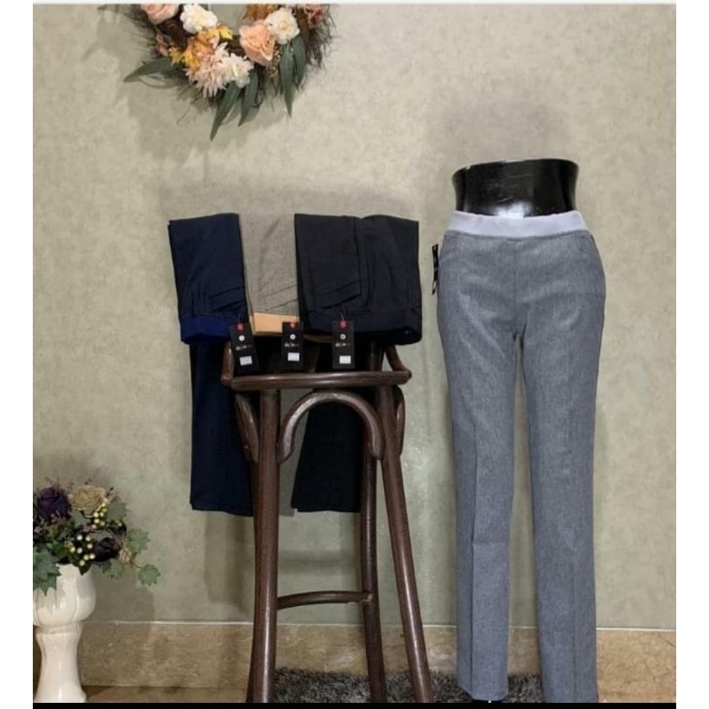 (COD)Celana kerja kantor.de most pinggang karet bisa juga untuk santai