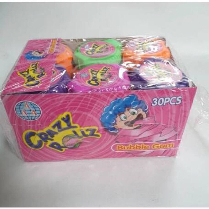 

AAA Crazy Rollz Bubble Gum isi 30 Bungkus