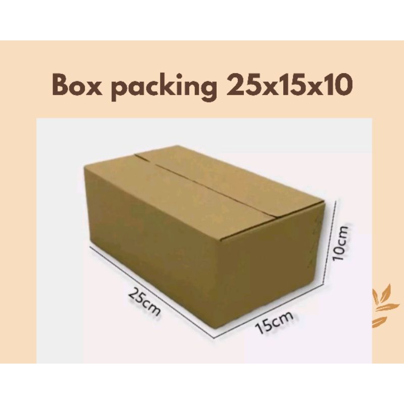 

box kardus paking 25x15x10 cm