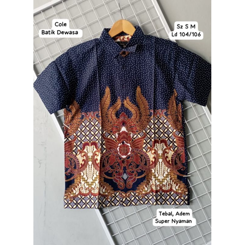 Baju Batik Pria Dewasa Original Brand Cole