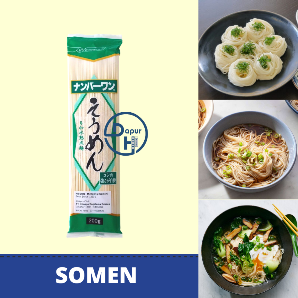 

NISSIN Dry Somen 200 g /Mie Somen Kering Import /Japan Noodle for Ramen//