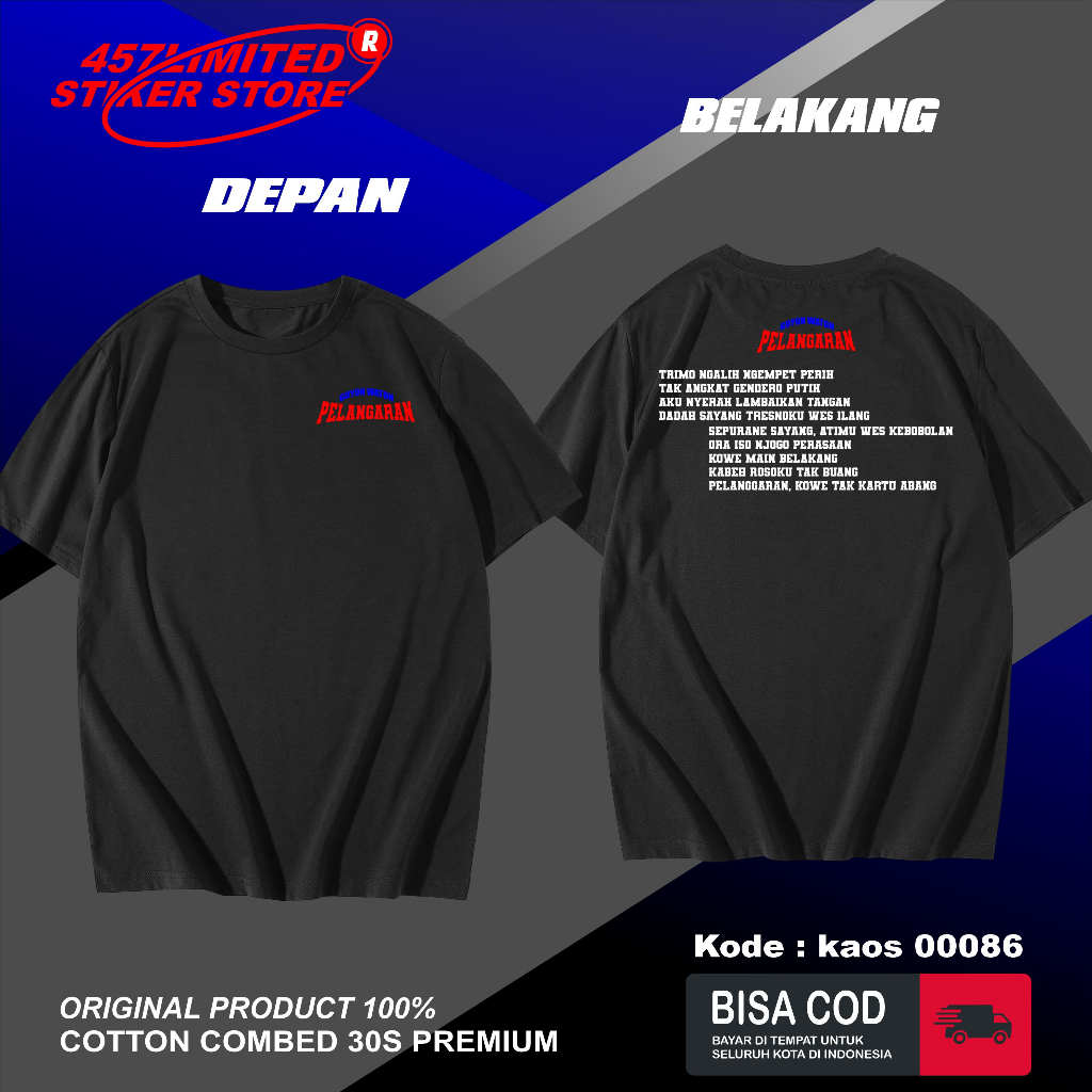 Kaos Baju Guyon Waton Kaos Musik PELANGARAAN