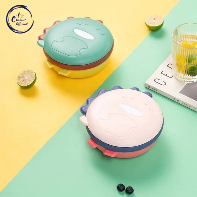 Kotak Bekal Anak Stainless Motif Dino