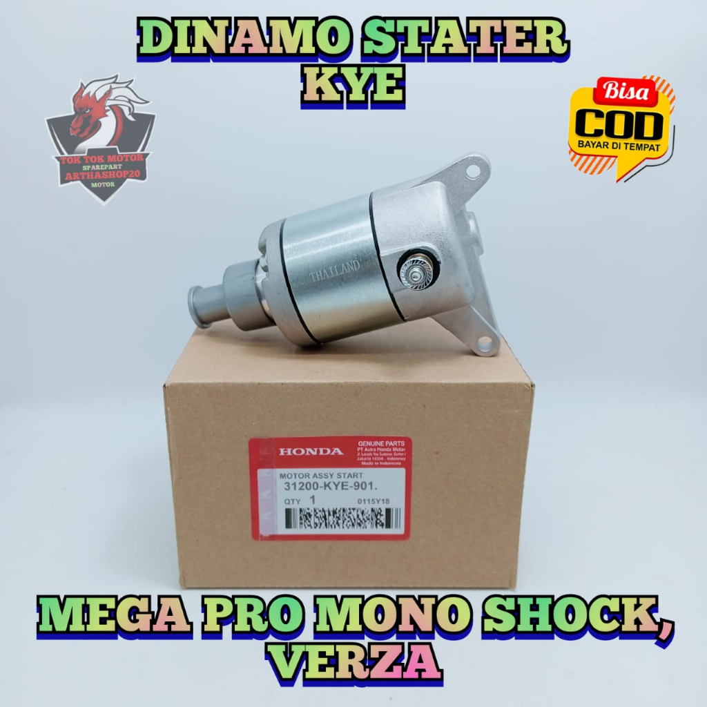 DINAMO STATER KYE Motor HONDA MEGAPRO MONO SHOCK , VERZA Dynamo STARTER New MEGA PRO Mp MONOSHOCK ku