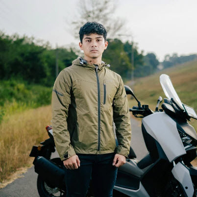 RESPIRO JAKET / AXTON / JAKET MOTOR HARIAN PRIA - WINDPROOF
