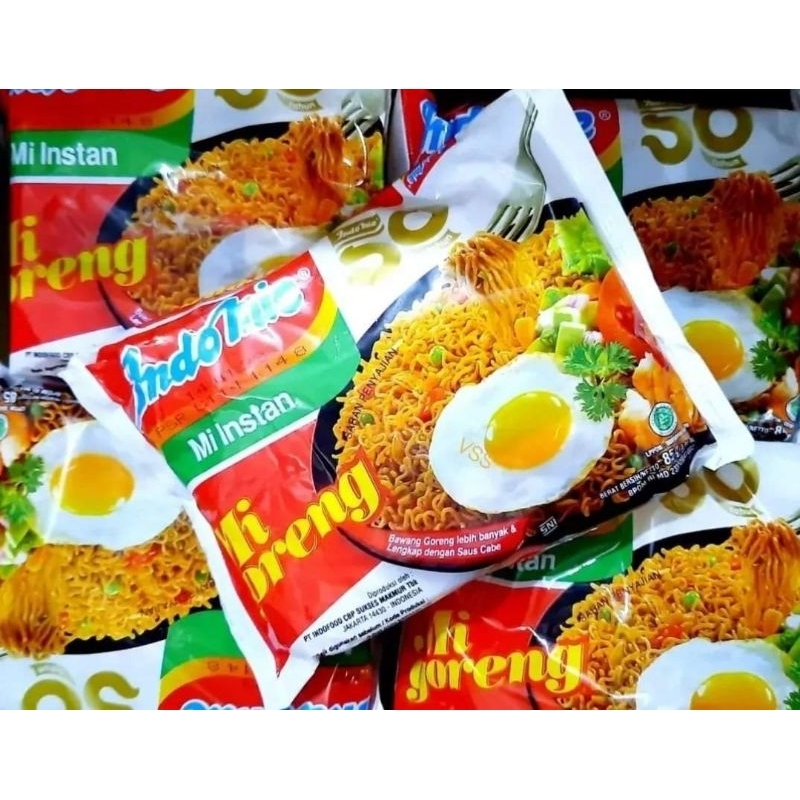 

paket Indomie Goreng 85gr dapat 5 bungkus ( 5× 85gr)