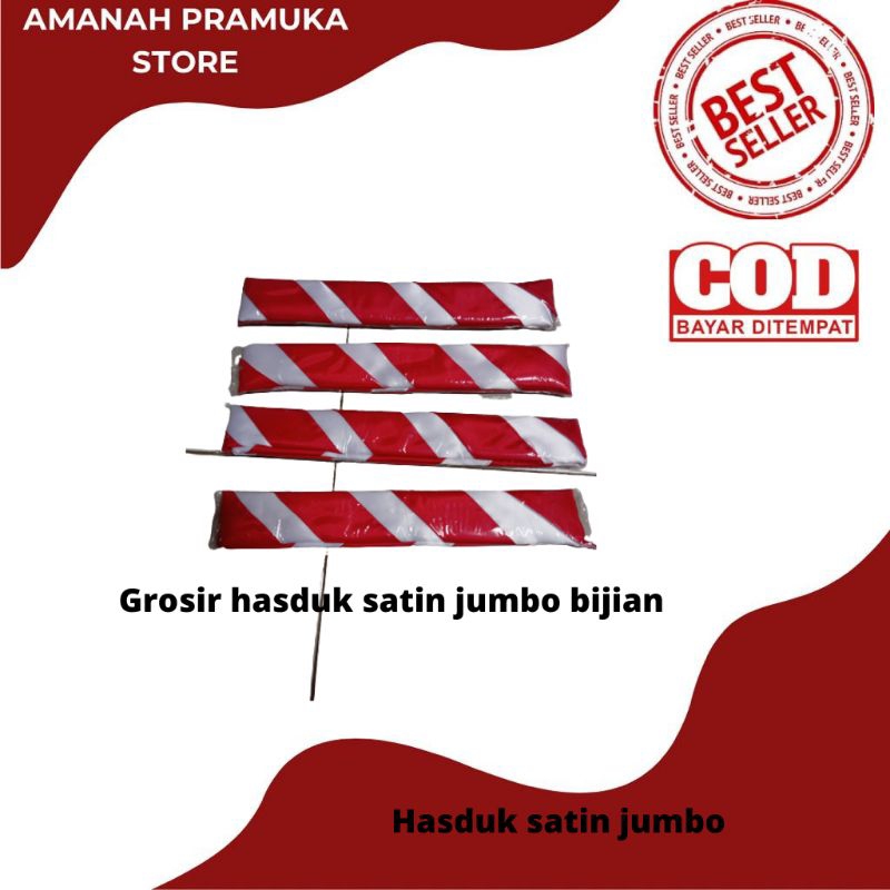 hasduk pramuka satin clarissa jumbo kacu pramuka panjang -+150cm(bijian)