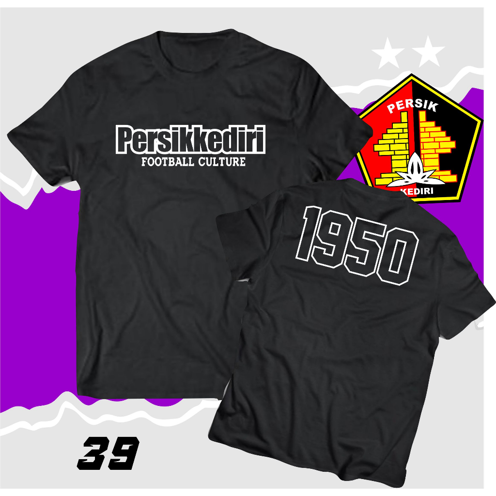 Kaos Persik Kediri " KEDIRI FOOTBALL CULTURE" - Persik Kediri/LaskarJayabaya