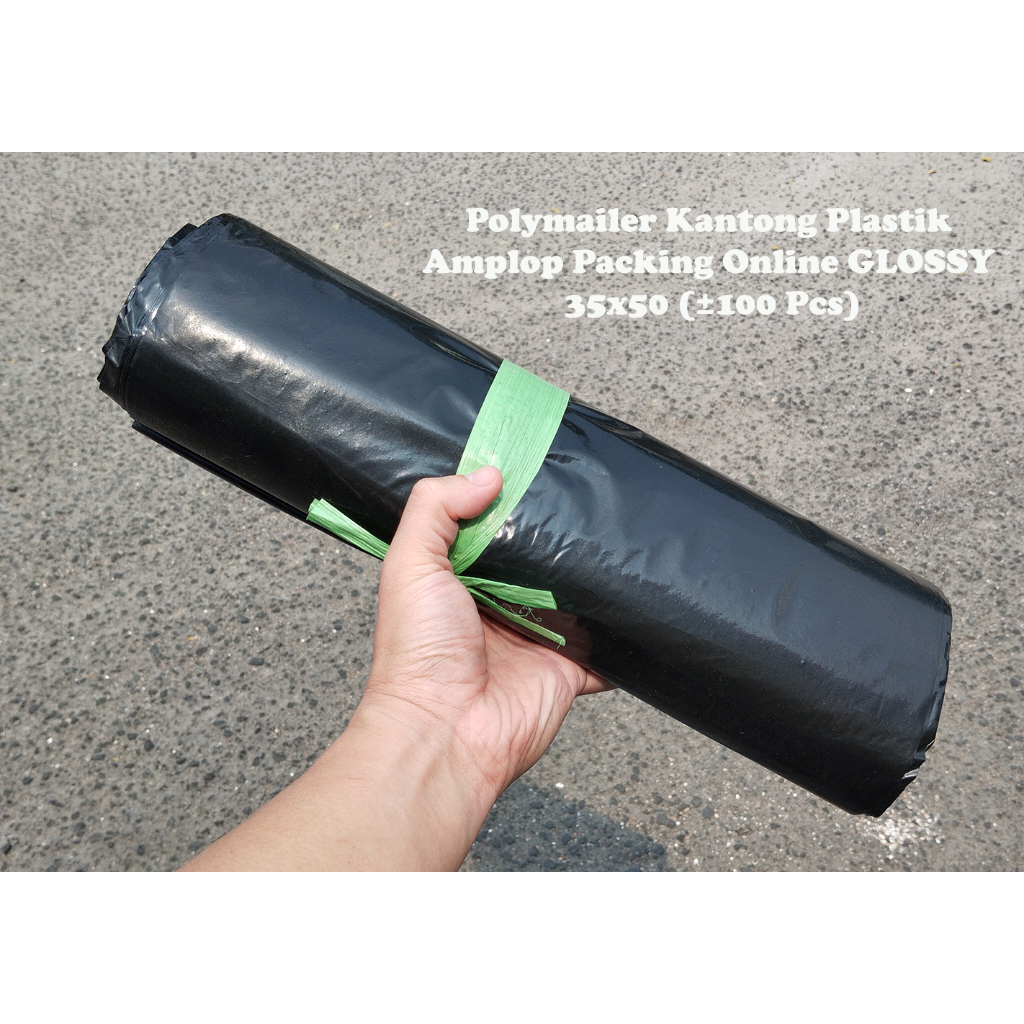 

Polymailer Kantong Plastik Amplop Packing Online GLOSSY PREMIUM 35x50 (±100 pcs)