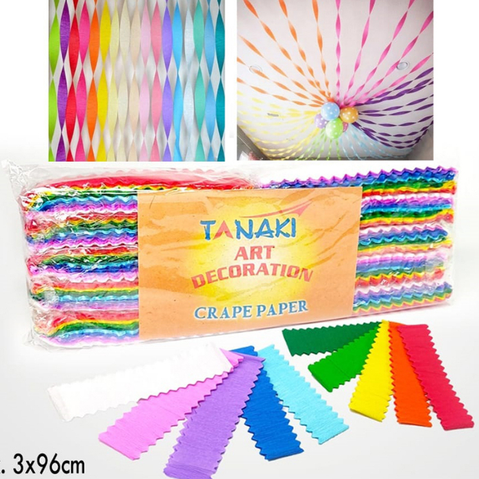 

(1 Pak Isi 100Pcs) Kertas Krep Potongan, crape paper, kertas krep potongan warna-warni