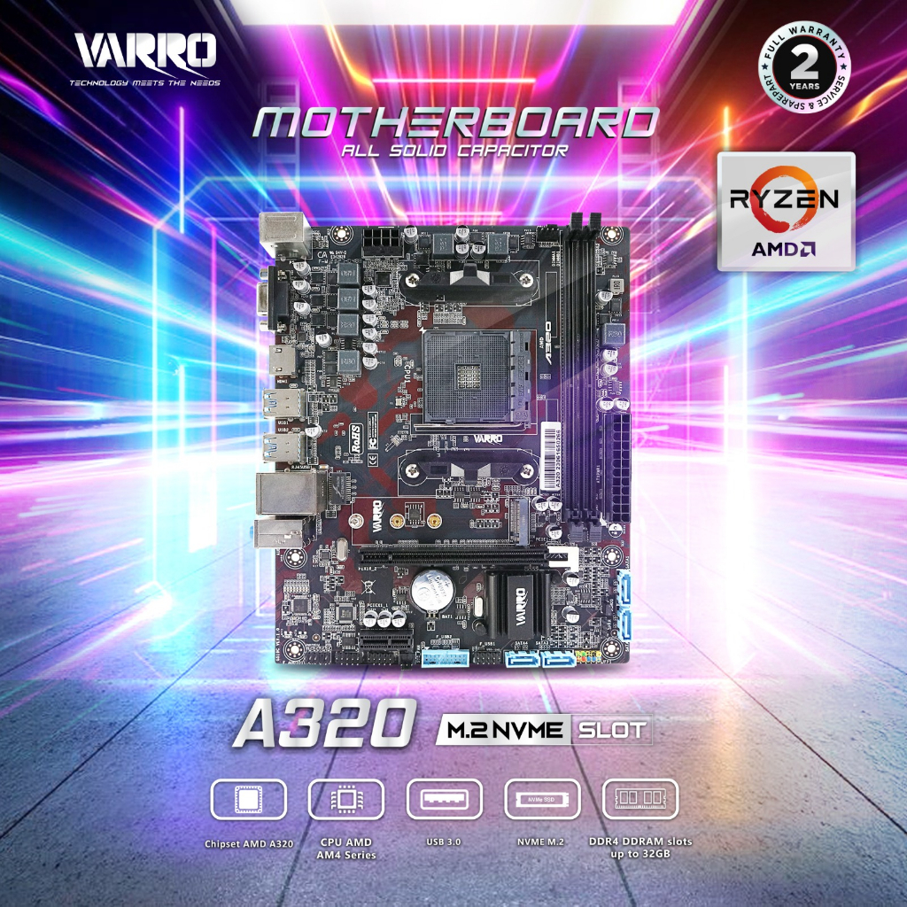 MOTHERBOARD VARRO AMD A320