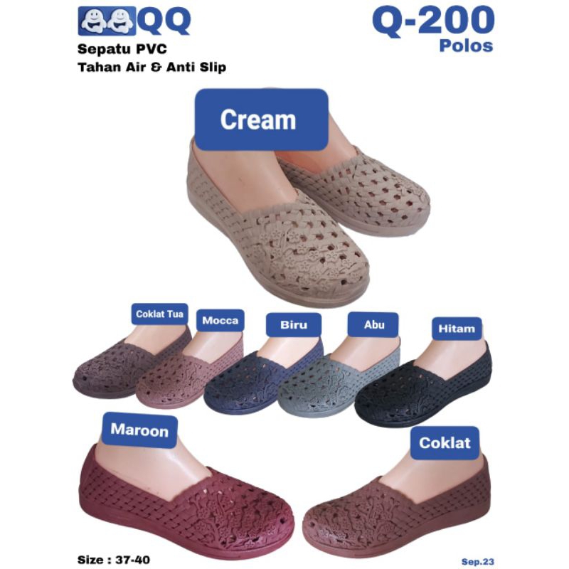 sepatu flat balet karet wanita