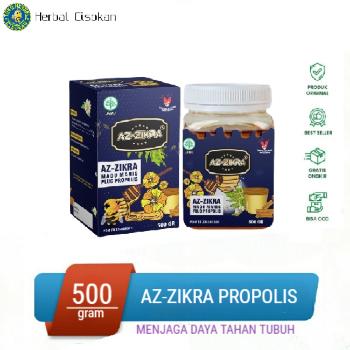 

Madu AZ-ZIKRA Manis Plus Propolis Kemasan 500gr Original
