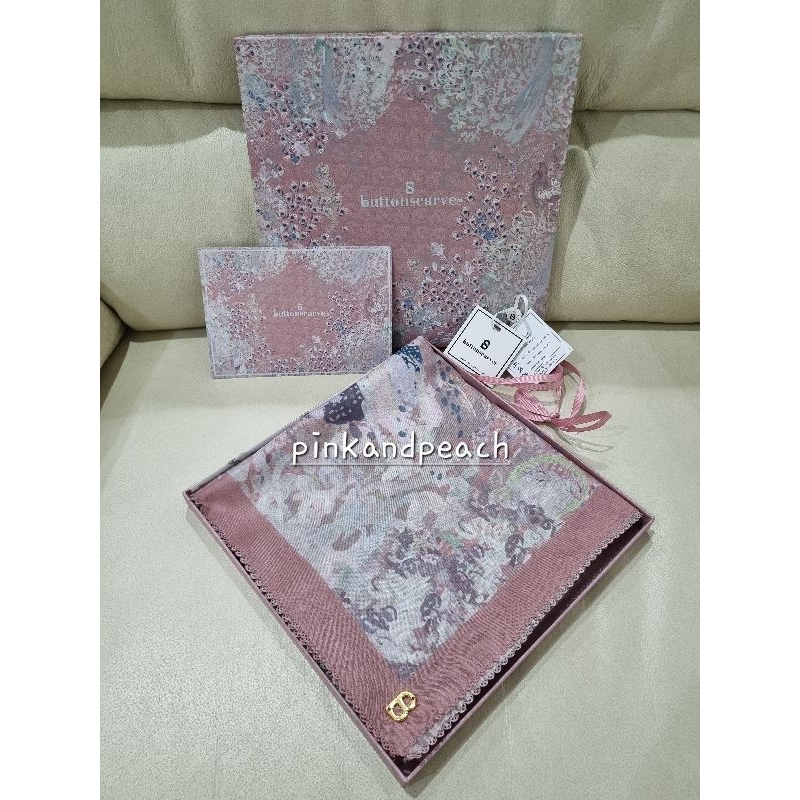 Buttonscarves Ederra Dusty Rose PRELOVED