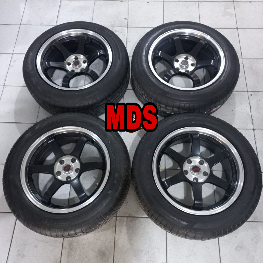 Velg Mobil Ring 18 Te37 Ban 235 60 Bekas Mobil Crv, Terios, Rush, Chr, Xtrail