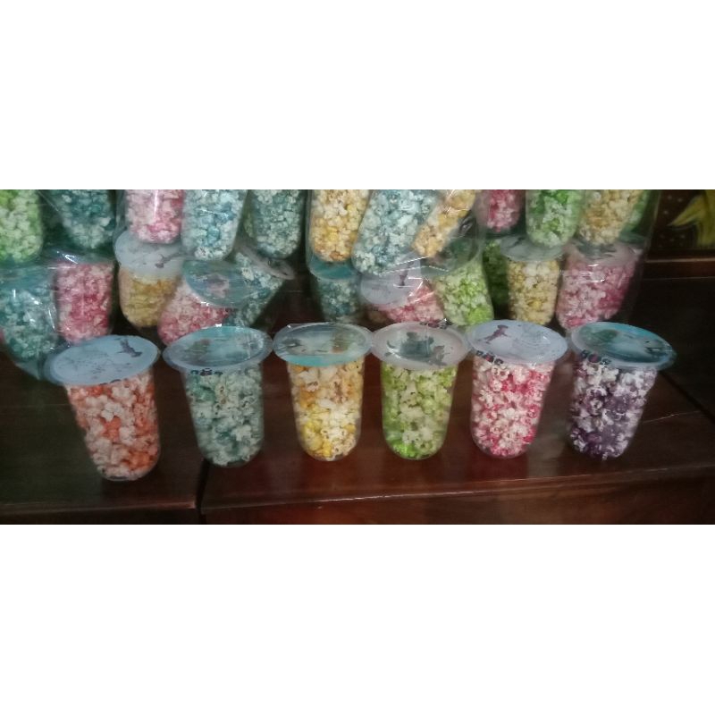 Cemilan Popcorn warna-warni isi 15/ jajanan murah / jual 2000an