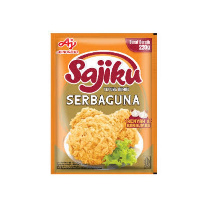 

Ajinomoto Sajiku Tepung Bumbu Serbaguna Berat Bersih 220 gram