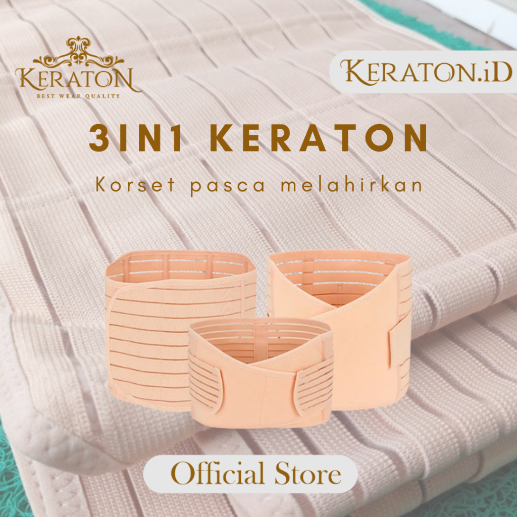 Korset Melahirkan Postpartum 3IN1 Corset Adjustable Korset Ibu Pasca Melahirkan