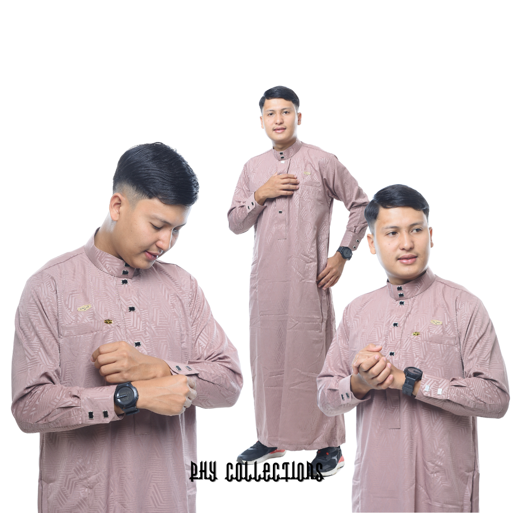 Promo Terbaru Baju Jubah Gamis Pria Laki Laki Dewasa Cowok Remaja Motif Embos Lengan