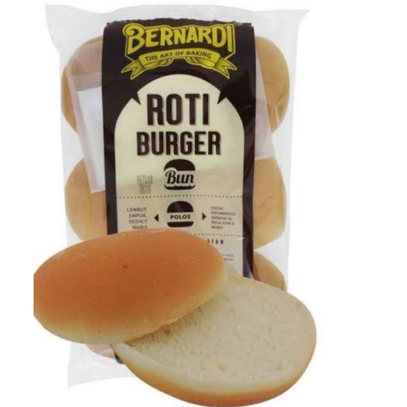 

Roti Burger Bernardi Tanpa Wijen isi 6 pcs