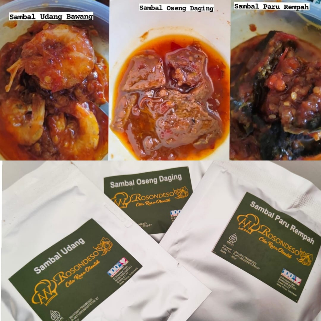 

Sambal Sachet 25gr Sambal awbumbu ndeso SamBhojo Sambal Sachet Sambal Baby Cumi Roa Paru Udang Teri Medan BawangTerasi