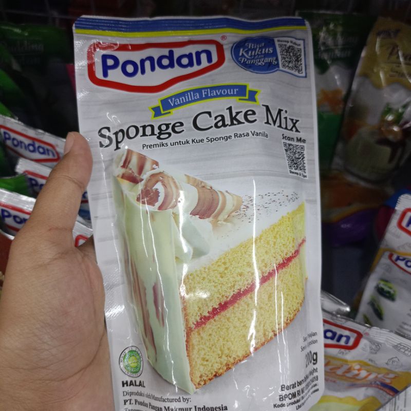 

Pondan Sponge Cake Mix Premiks Pandan, Vanilla, Chocolate 200gr