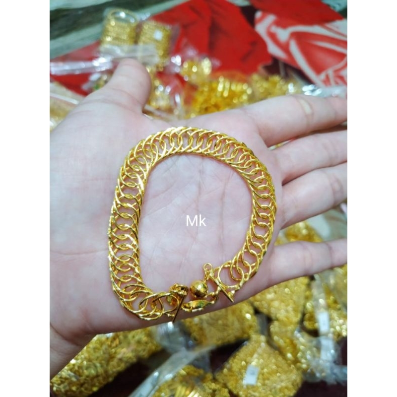 gelang lapisan kristal asli
