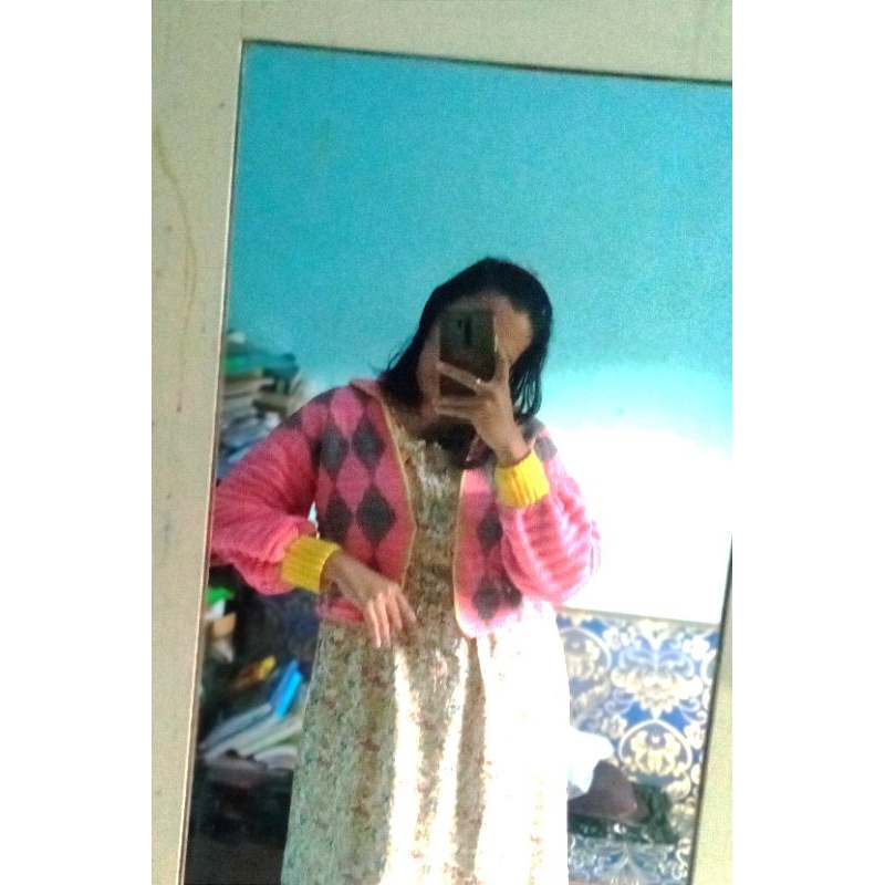 Cardigan Howls Castle Crochet handmade