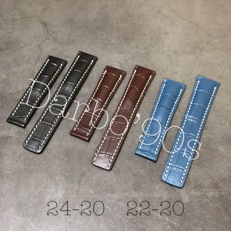 Strap Tali Kulit Jam Tangan Breitling 22mm-20mm