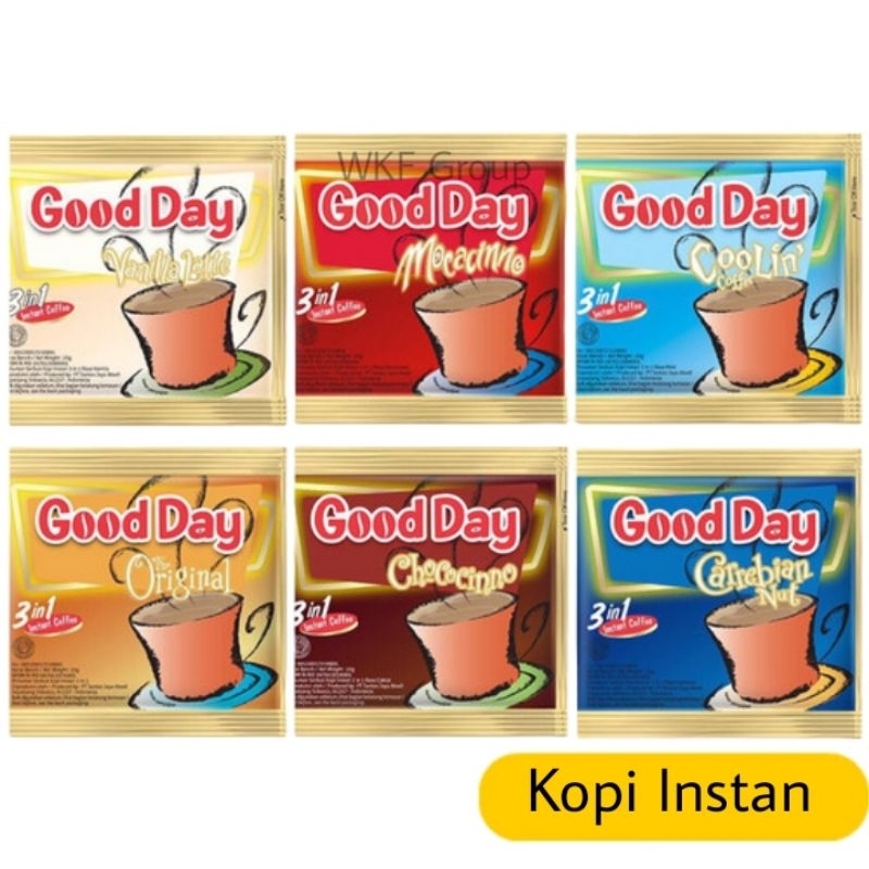 

Good Day Kopi Instan 3 in 1 Aneka Rasa Kemasan Sachet