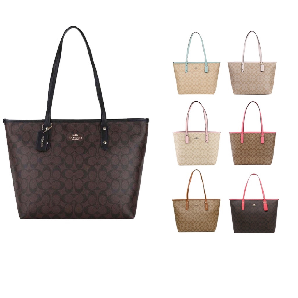 [Ori] Coach Signature ZipTote F58292