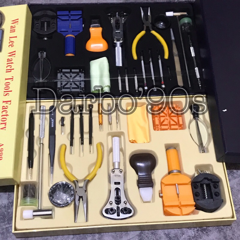 Alat Servis Reparasi Jam Tangan/Watch Repair Tool Kit Set