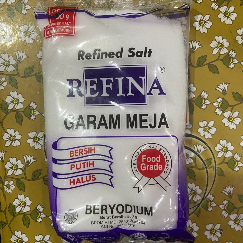 

GARAM REFINA 500gr (MIN ORDER 3PCS ATAU DIGABUNG ITEM LAINNYA)