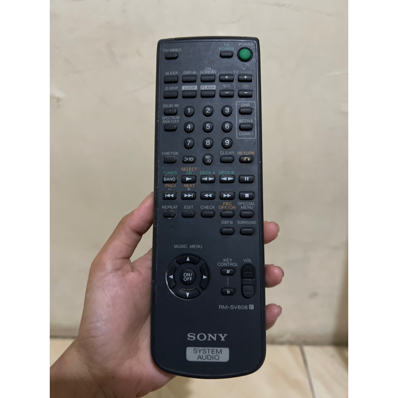REMOTE REMOT AUDIO SYSTEM SONY RM-SV808 ORIGINAL ASLI