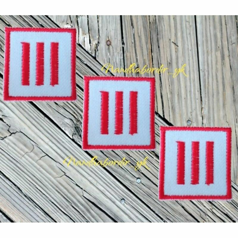 BET KELAS/ATRIBUT SEKOLAH/BORDIR BADGE KELAS