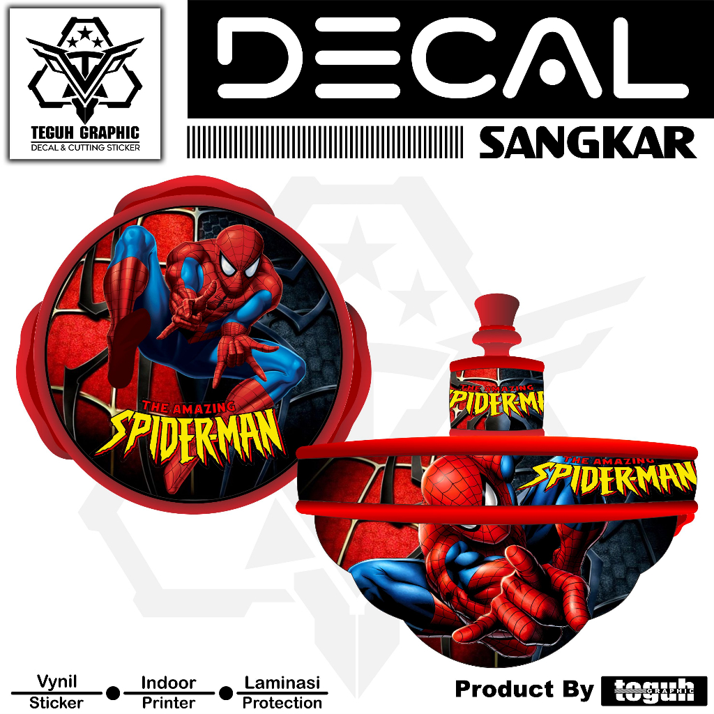 Stiker Tebok T3 Love Bird Spiderman