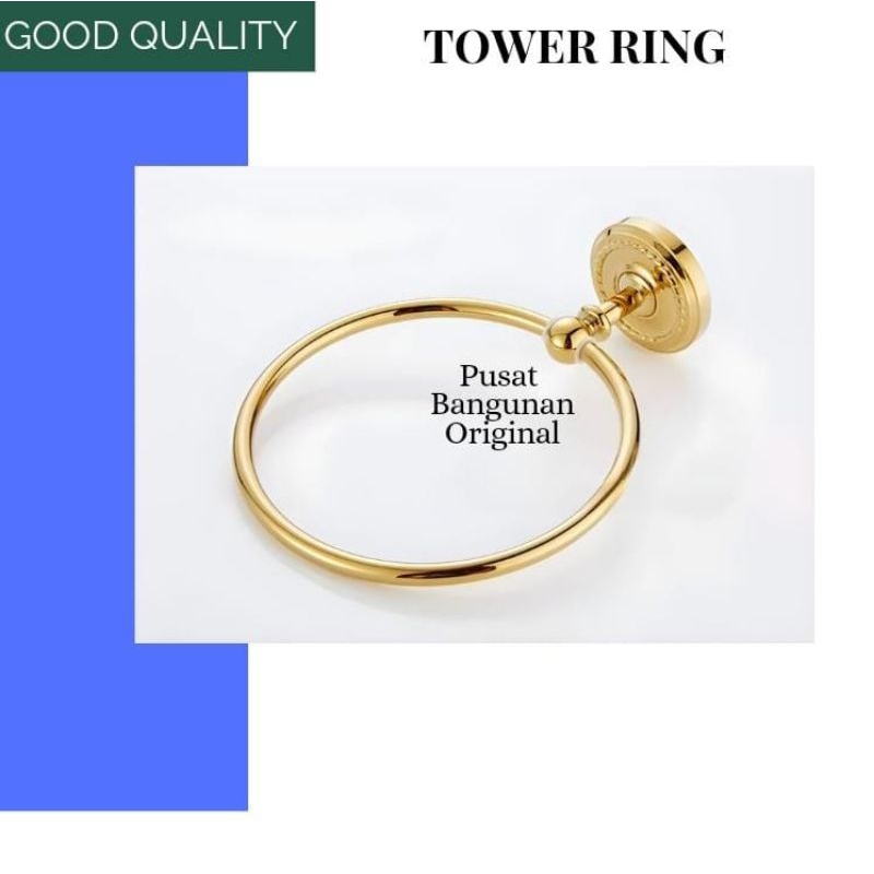 GANTUNGAN HANDUK KECIL RING HANDUK TOWEL RING WASTAFEL GOLD EMAS MINIMALIS