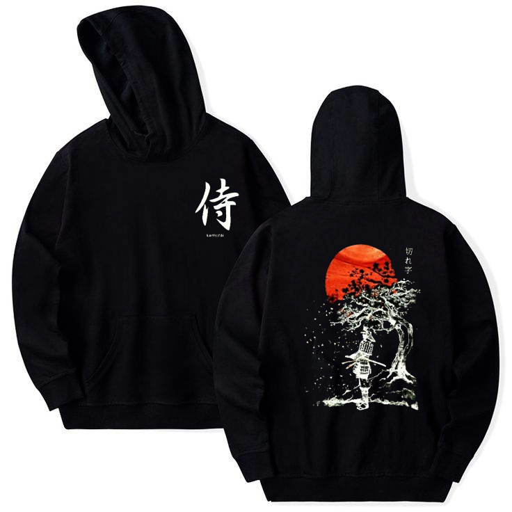 Jaket SAMURAI JAPANESE HOODIE }} Jaket Sweater Hoodie Jepang Original Pria COD Bayar ditempat / Hood