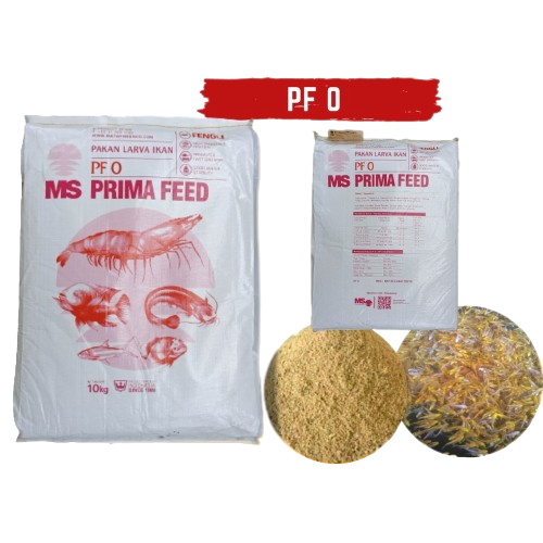 PF0 10kg Pakan Pelet Makanan Larva Benih Ikan MS Prima Feed PF 0 10 kg